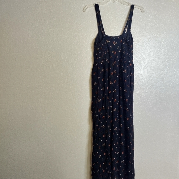 Madewell Smocked Crop Jumpsuit in Flower Toss Sz 4 - Picture 9 of 12